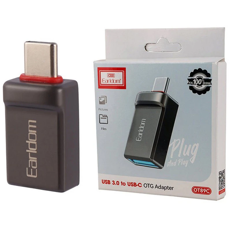 تبدیل USB OTG به تایپ سی ارلدام Earldom ET-OT89C