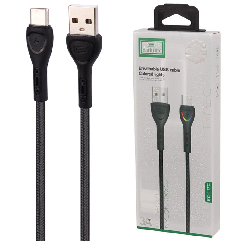 کابل تایپ سی فست شارژ ارلدام Earldom EC-117C 3A 1m