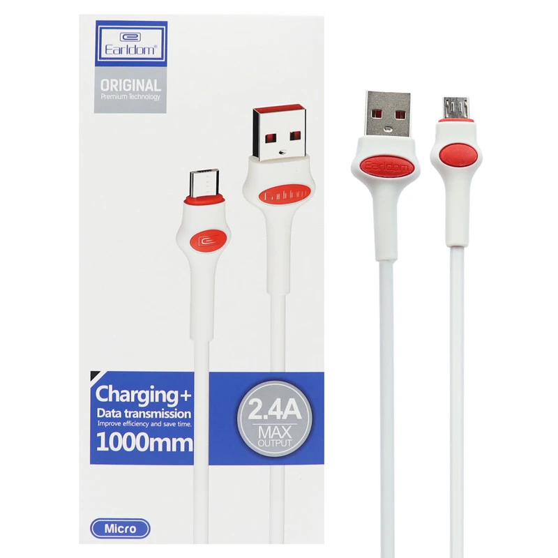 کابل میکرو یو اس بی ارلدام Earldom EC-082M 2.4A 1m